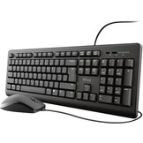 Trust 23970 Primo Zwart - Toetsenbord + muis set