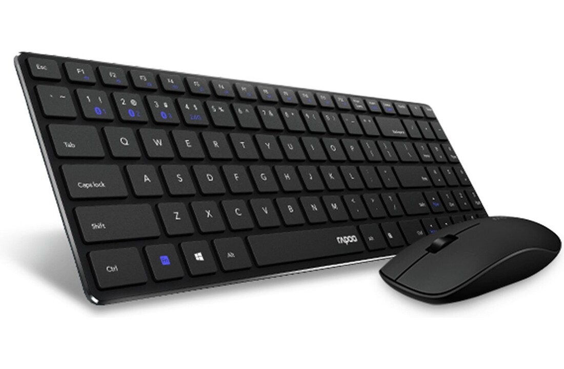 Rapoo 9300M Zwart - Toetsenbord + muis set