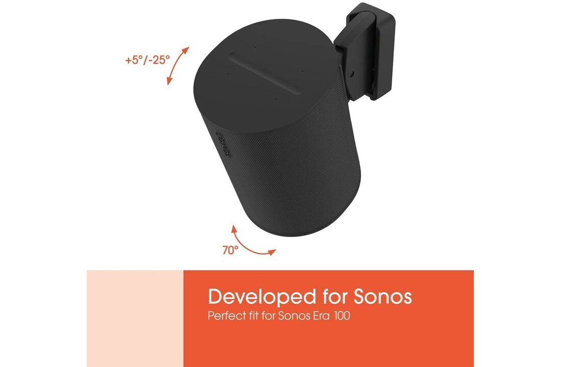Vogel's SWM 4021 Muurbeugel voor Sonos Era 100 Zwart - Muurbeugel