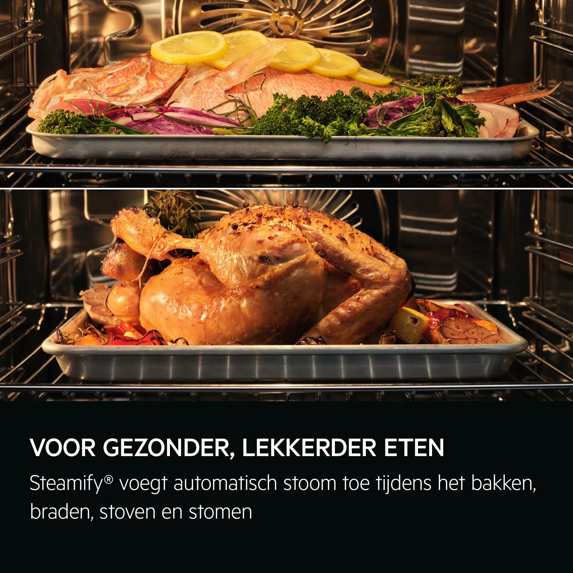 AEG TP8SK721B SteamPro - Combi hetelucht- en stoomoven.