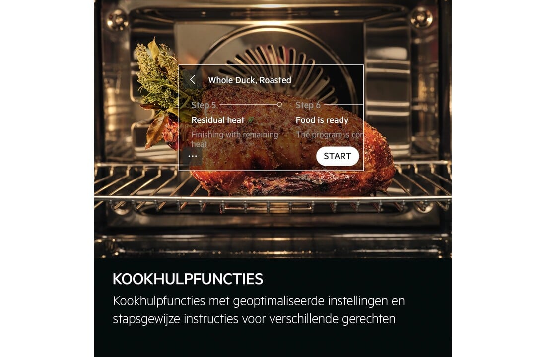 AEG TP8SK721B SteamPro - Combi hetelucht- en stoomoven.