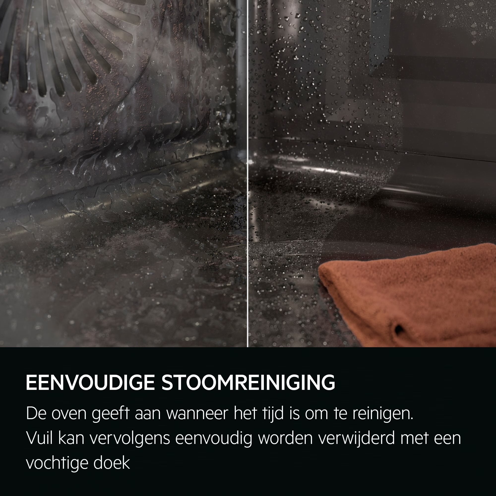 AEG TP8SK721B SteamPro - Combi hetelucht- en stoomoven.