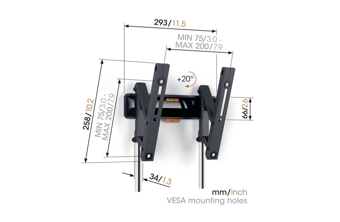 Vogel's TVM 3215 Muurbeugel (19-43 inch) - TV muurbeugel