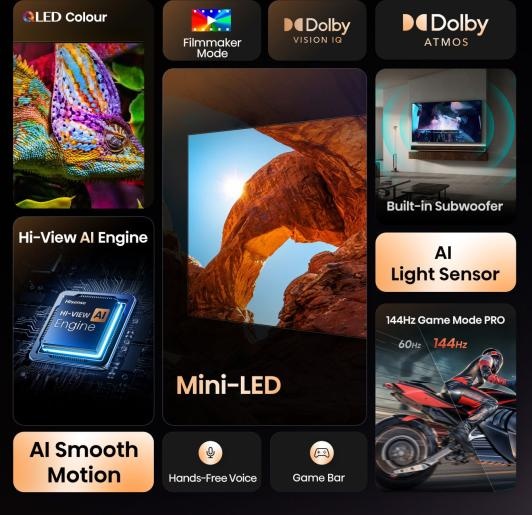 Hisense 55U79Q - MiniLED Smart TV.