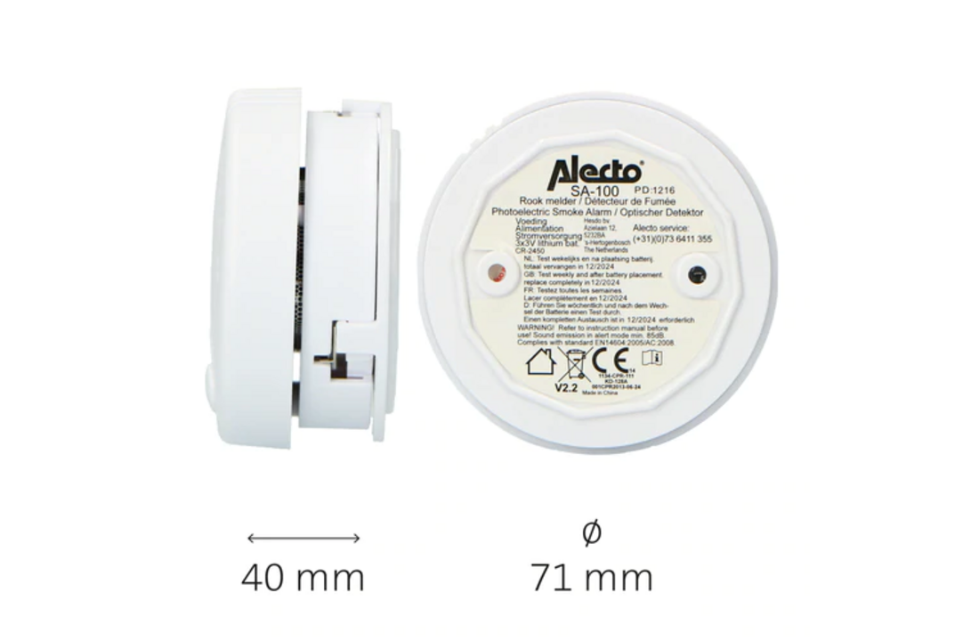 Alecto SA-102 Rookmelder (2 Pack) - Rookmelder