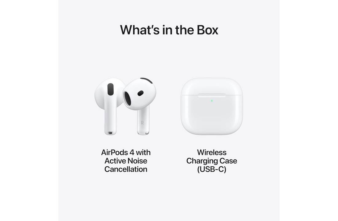 Apple AirPods 4 ANC Wit - Draadloze oordopjes