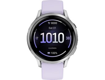 Garmin Venu 4 41mm Zilver/Paars - Smartwatch