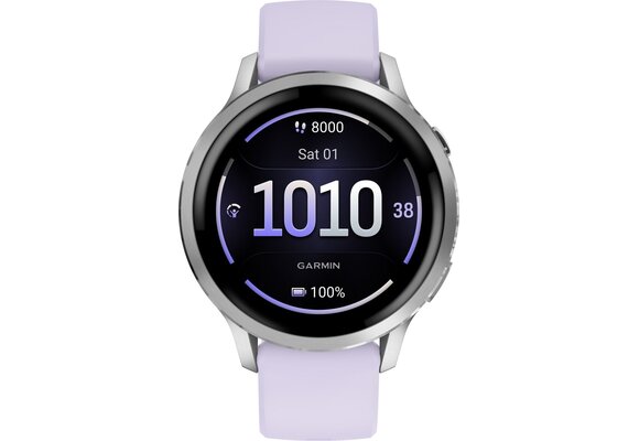Garmin Venu 4 41mm Zilver/Paars - Smartwatch