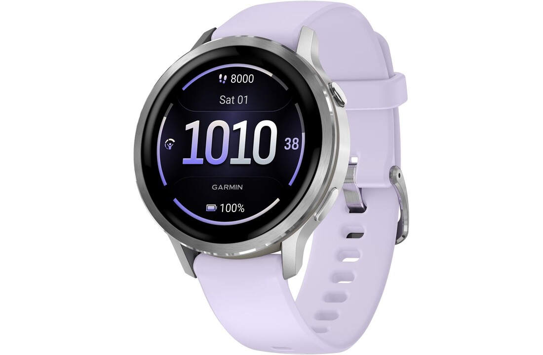 Garmin Venu 4 41mm Zilver/Paars - Smartwatch
