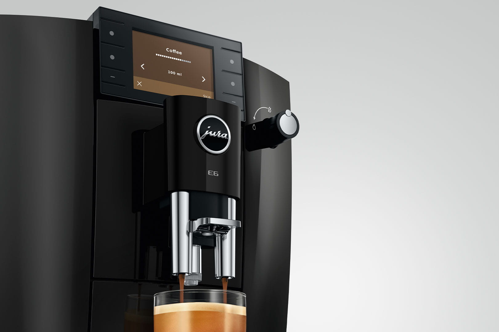 JURA E6 Piano Black (ED) - Koffiemachine.