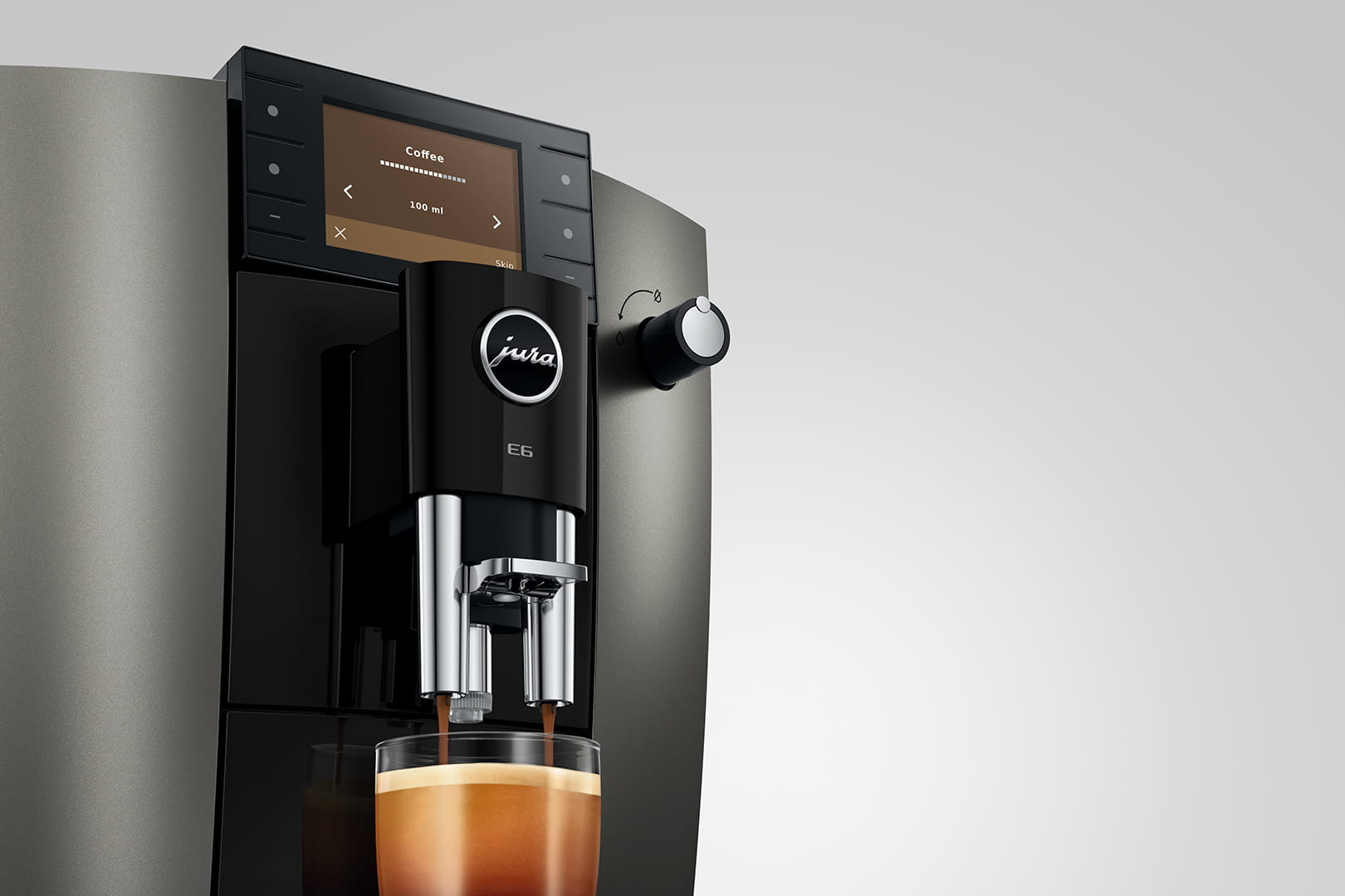 JURA E6 Dark Inox (ED) - Koffiemachine.