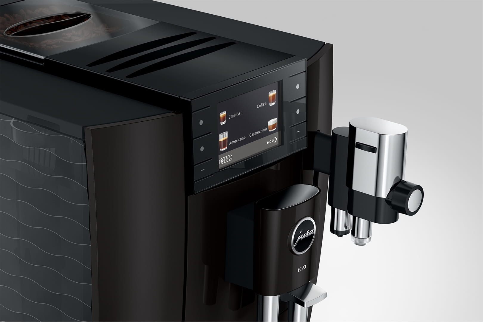 JURA E8 Piano Black (ED) - Koffiemachine.