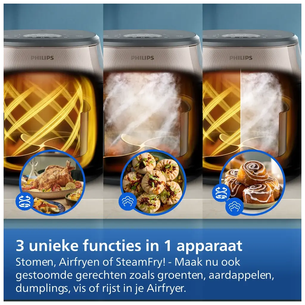 Philips Airfryer 5000 Series NA547/07 - Hetelucht friteuse.