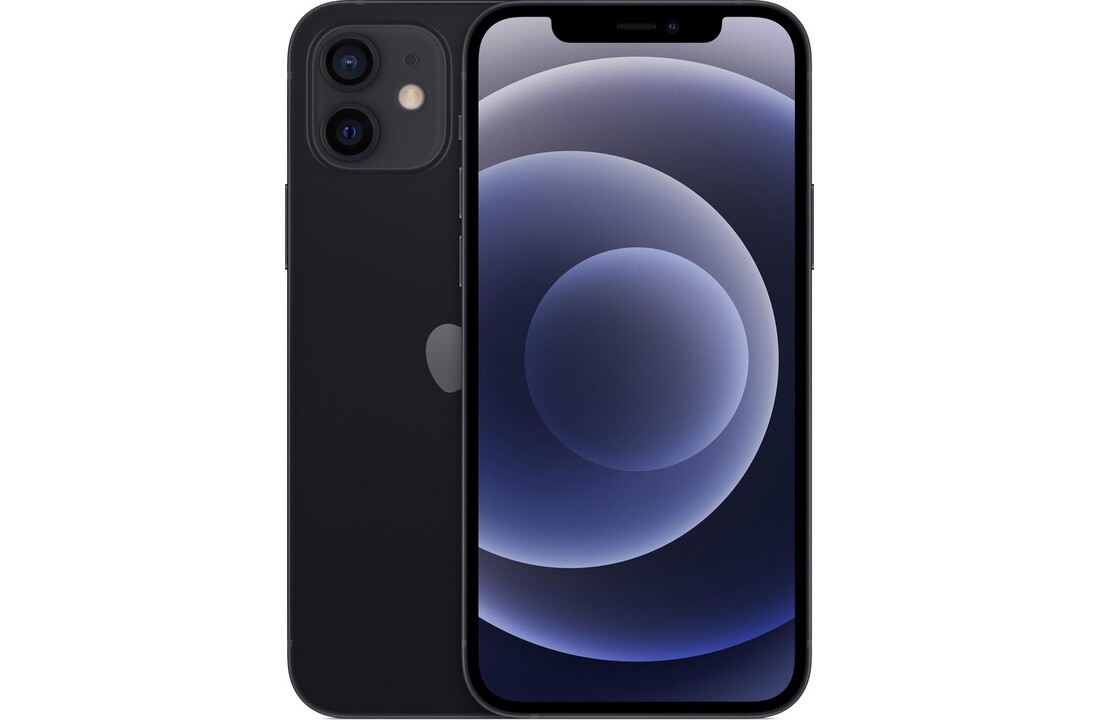 Apple iPhone 12 64GB Black Renewed (Zo goed als nieuw) - Mobiele telefoon