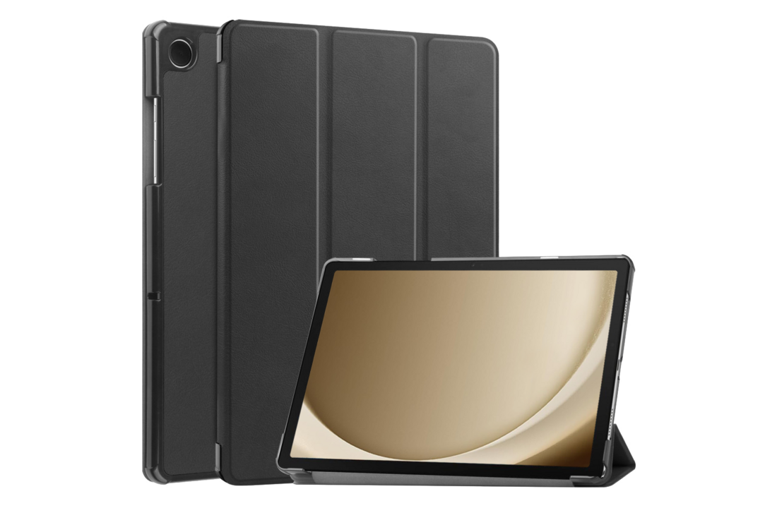 Just in Case Smart Tri Fold Zwart Samsung Galaxy Tab A11+ / A9+ - Tablethoes