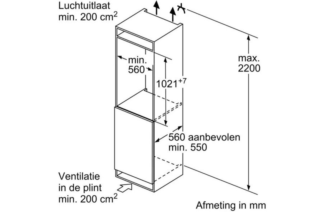 Bosch KIR31EFE0 EXCLUSIV - Inbouw koelkast