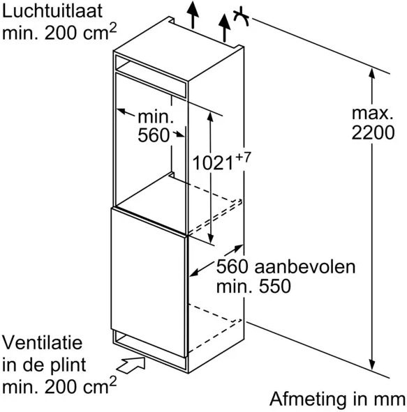 Bosch KIR31EFE0 EXCLUSIV - Inbouw koelkast