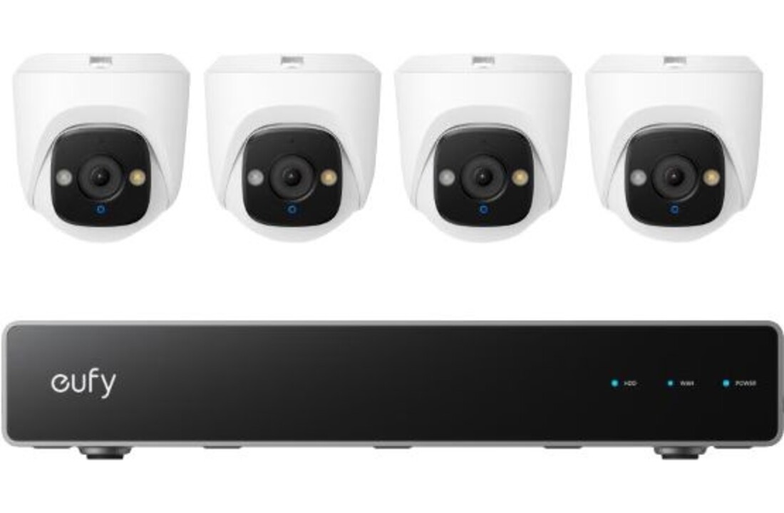 Eufy PoE NVR Security System E41 (NVR + 4x E41 Turret Cam) - Beveiligingscamera