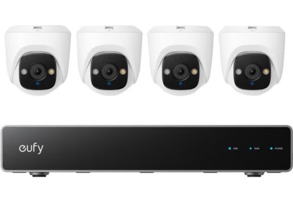 Eufy PoE NVR Security System E41 (NVR + 4x E41 Turret Cam) - Beveiligingscamera