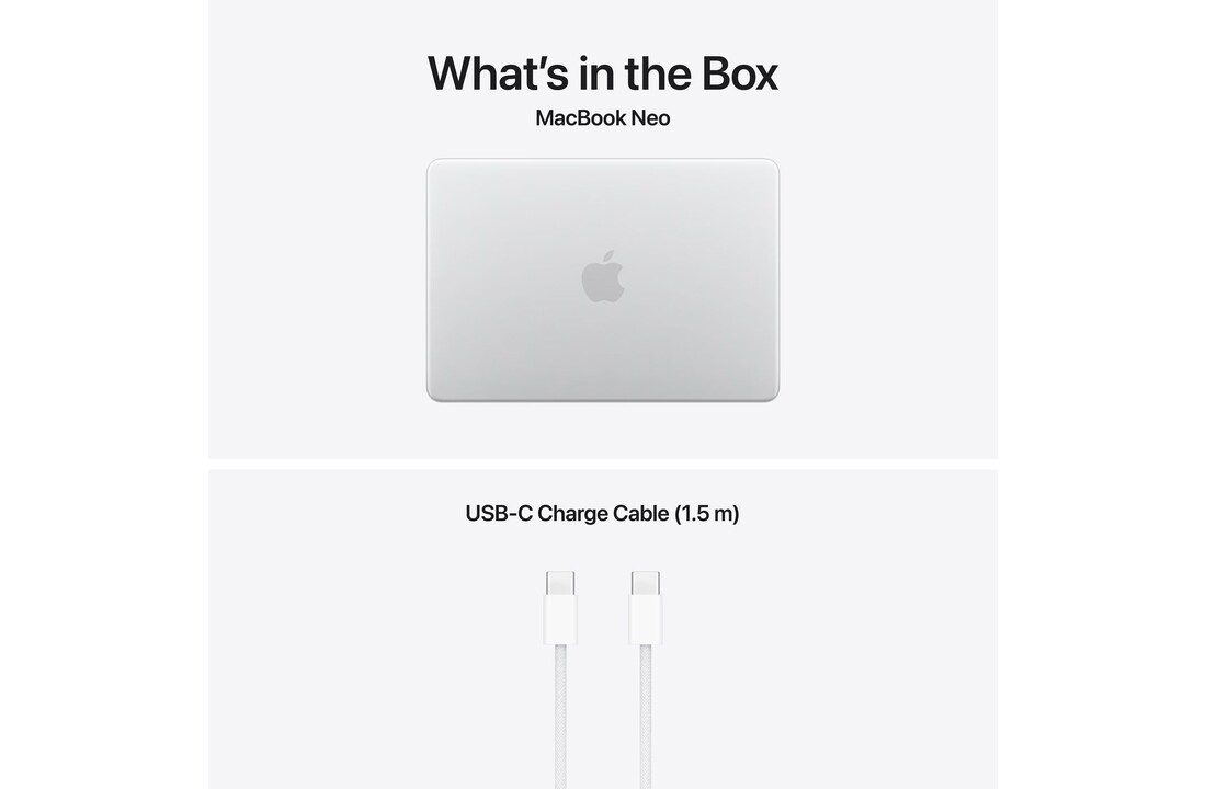 Apple MacBook Neo (2026) A18 Pro 8GB 256GB Silver - Laptop