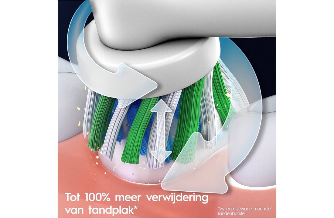 Oral-B PRO 1 Duo Edition Cross Action Roze/Zwart - Elektrische tandenborstel