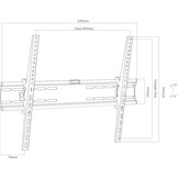Fenner Tech FN-CT-PLB-E804DC (32 - 65 inch) - TV muurbeugel