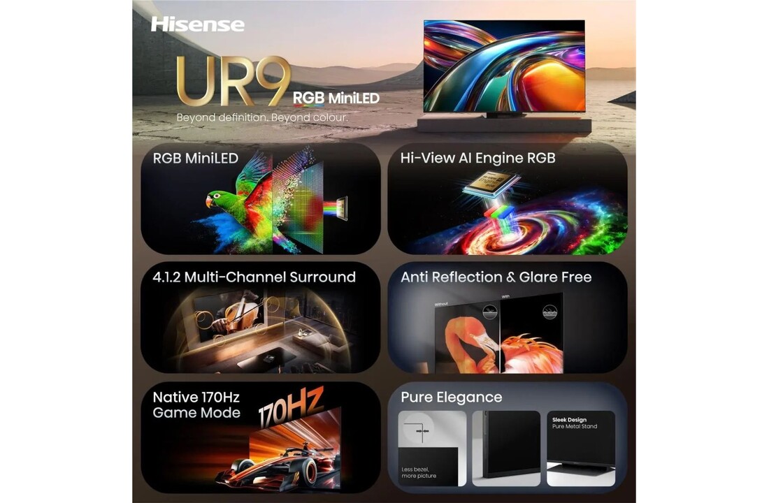 Hisense 85UR9S - Mini-LED TV