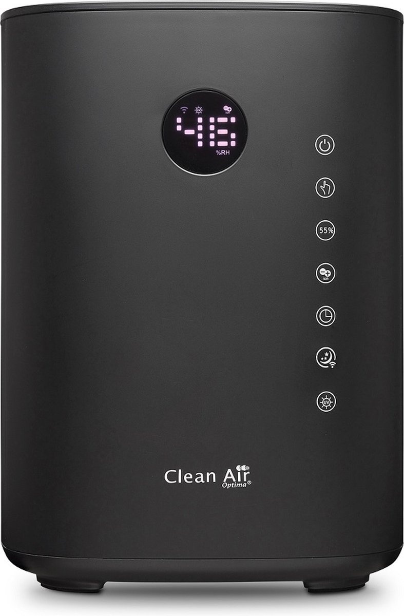 Clean Air Optima CA-604B Smart Zwart - Luchtbevochtiger