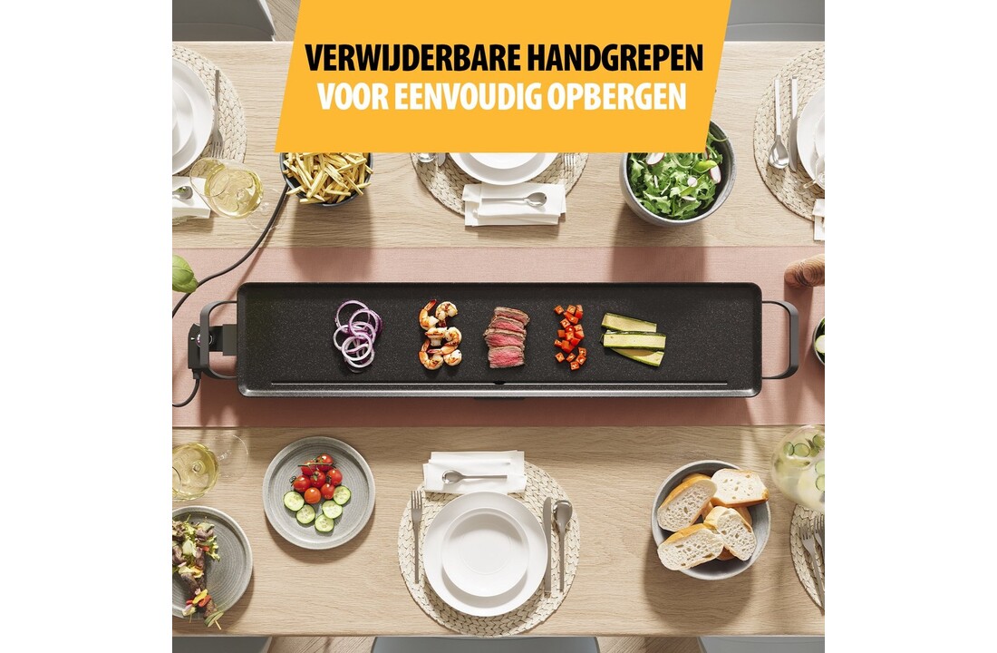 Tristar BP-2670 Tafel Grill Slim XXL - Grillplaat