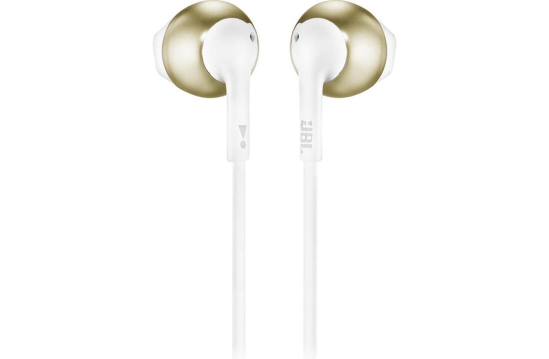 JBL T205 BT (Wit/Goud) - Draadloze oordopjes