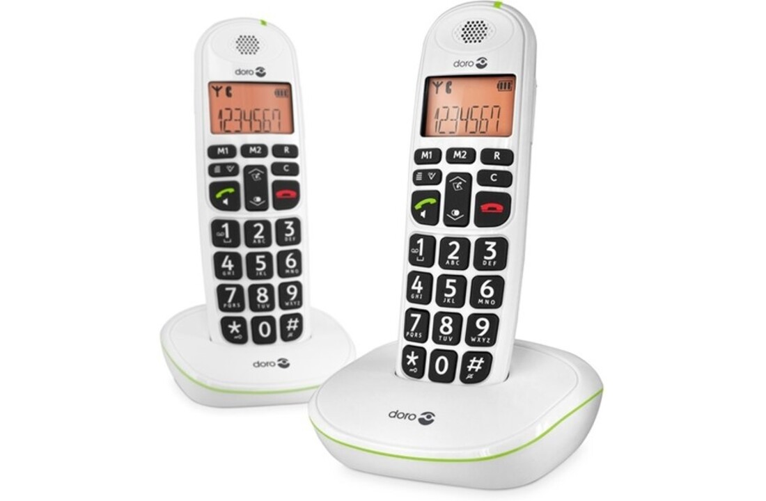 Doro PhoneEasy 100w Mono Wit - Senioren telefoon