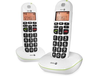 Doro PhoneEasy 100w Mono Wit - Senioren telefoon