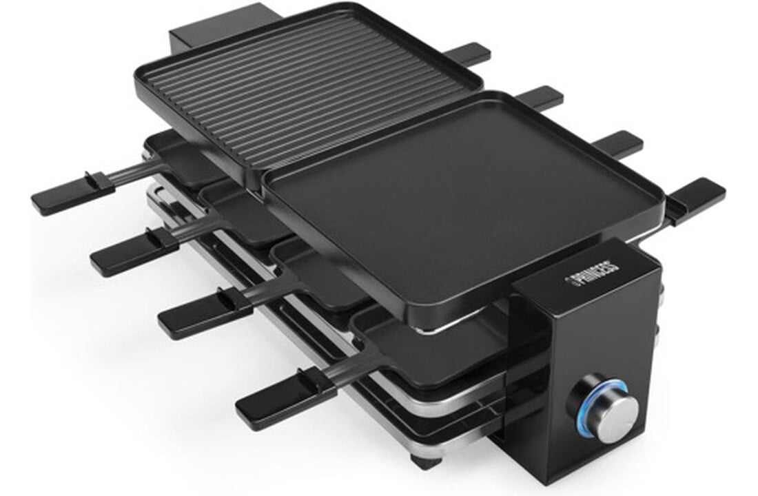 Princess 162925 Raclette Piano Black 8 - Gourmetstel