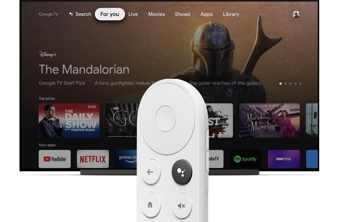 Google Chromecast met Google TV 4K (GA01919-DE) - Mediaspeler