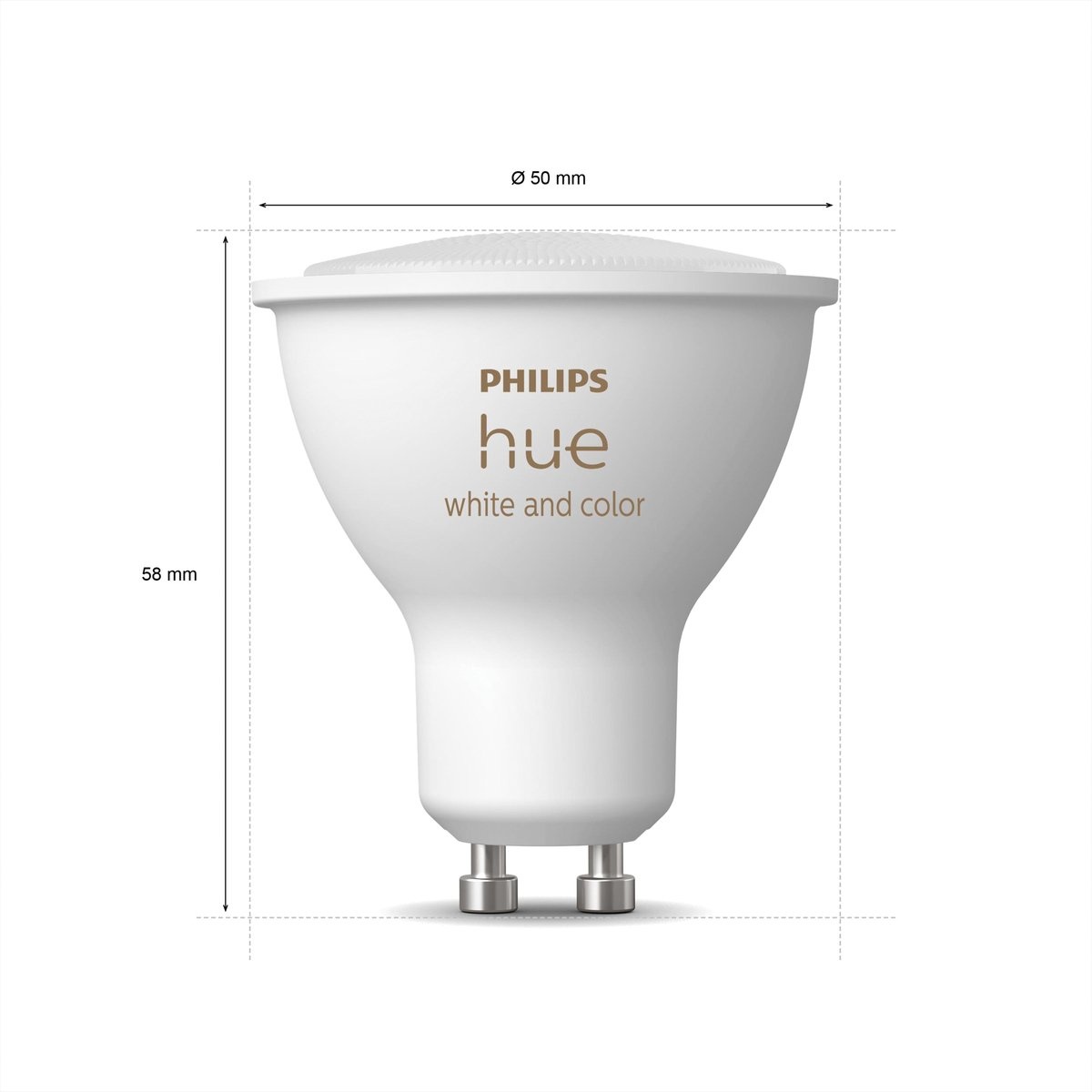 Philips Hue 1x GU10 4.3W Color Ambiance Single Pack - Slimme lamp