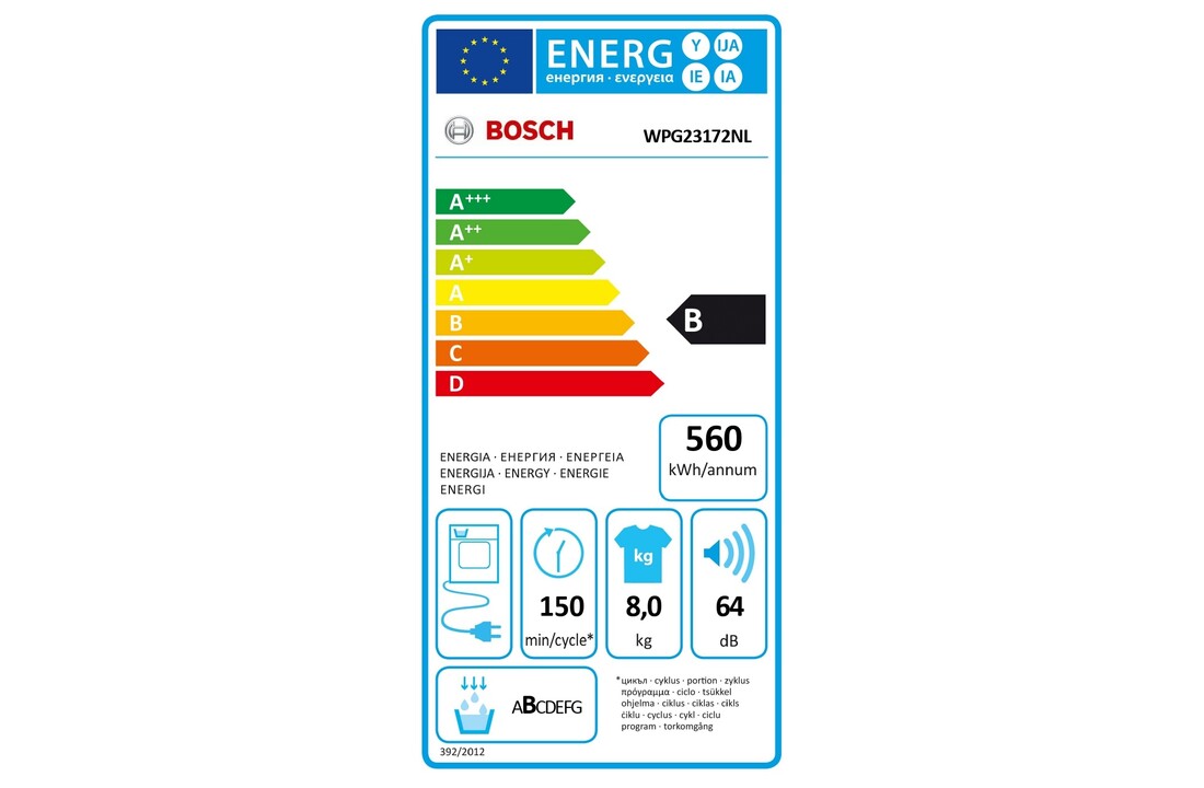 Bosch WPG23172NL Serie 6 - Condensdroger