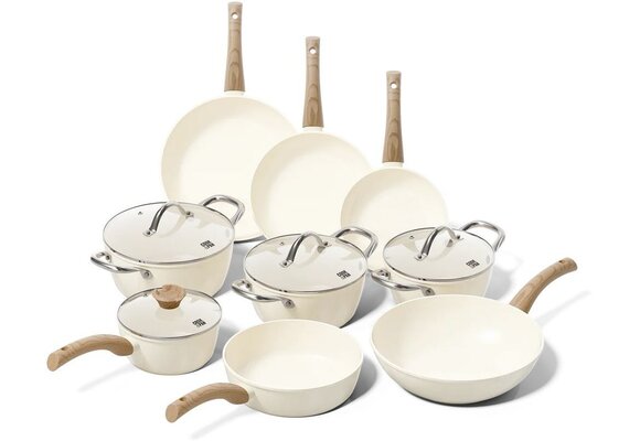 Cook & Pan Go Ivory 9-delige Pannenset