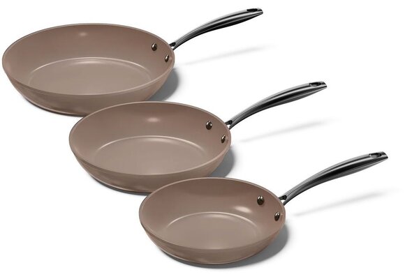 Cook & Pan Taupe of Mind 3-delige Koekenpannenset