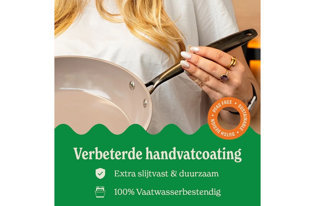 Cook & Pan Taupe of Mind 3-delige Koekenpannenset
