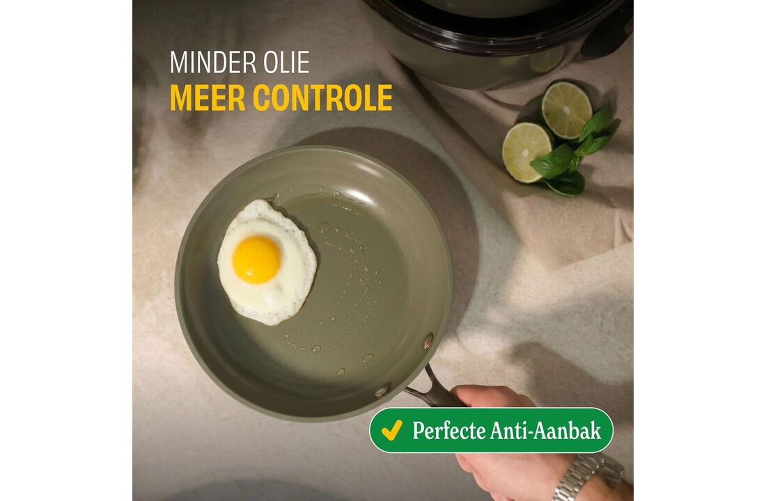 Cook & Pan Taupe of Mind 3-delige Koekenpannenset