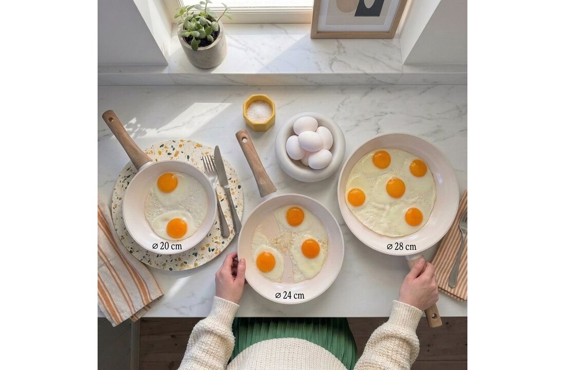 Cook & Pan Go Ivory Koekenpannenset 3-delig