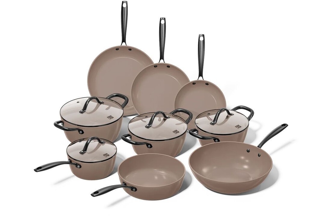 Cook & Pan Taupe of Mind 9-delige Pannenset
