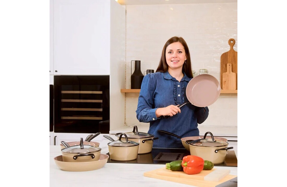 Cook & Pan Taupe of Mind 9-delige Pannenset