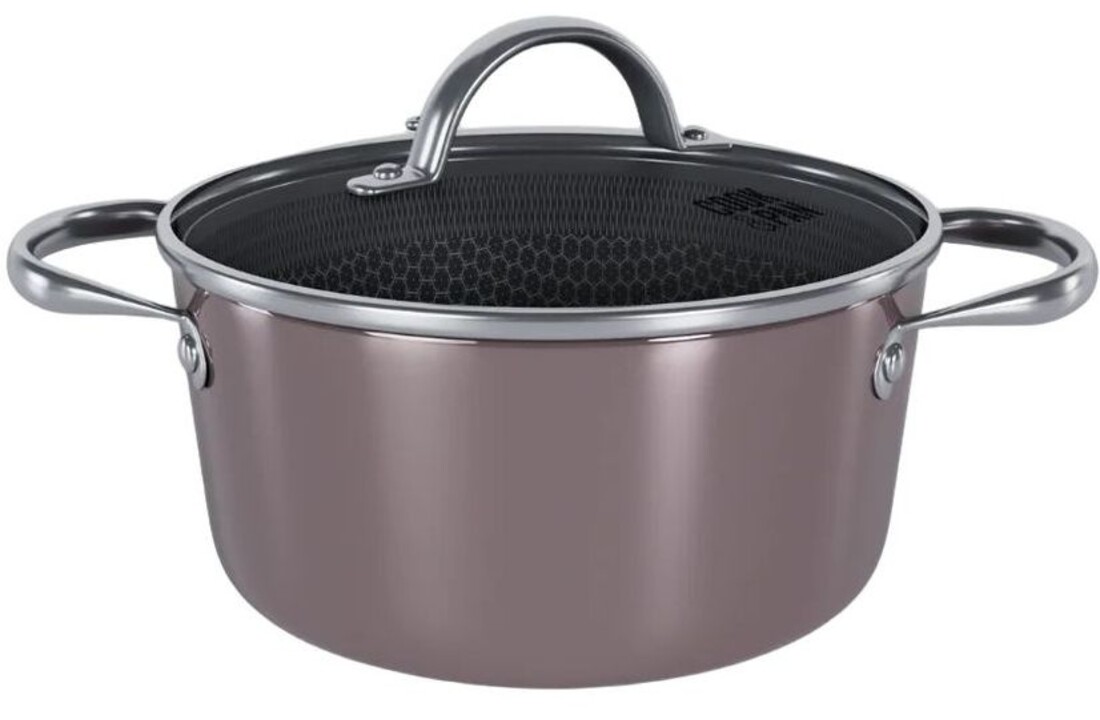 Cook & Pan Taupe of Mind Honey Kookpan met deksel 22 cm