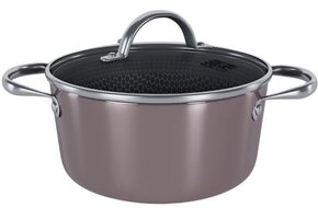 Cook & Pan Taupe of Mind Honey Kookpan met deksel 22 cm