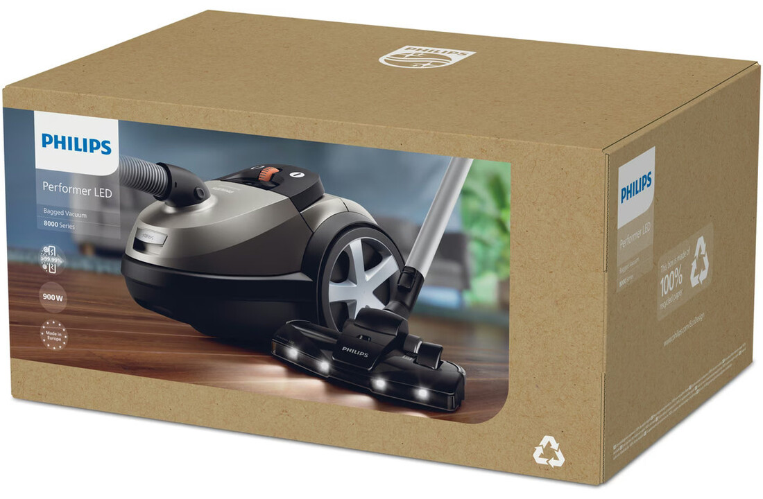 Philips 8000 Series XD8152/12 TriActive - Stofzuiger met zak