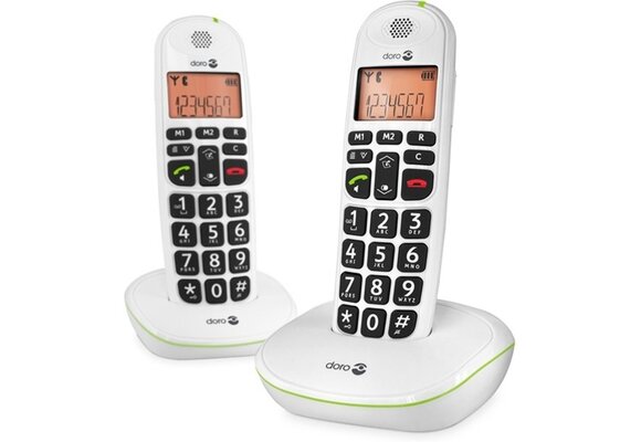 Doro PhoneEasy 100w Mono Wit - Senioren telefoon