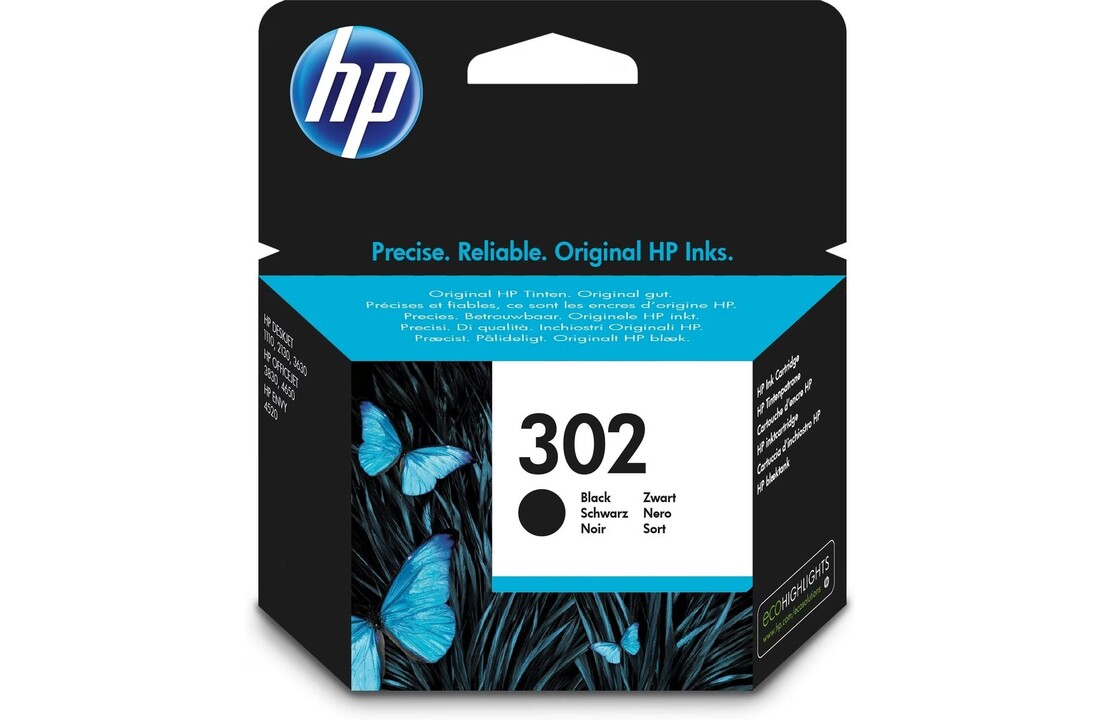 HP 302 (F6U66AE) Zwart - Inktcartridge