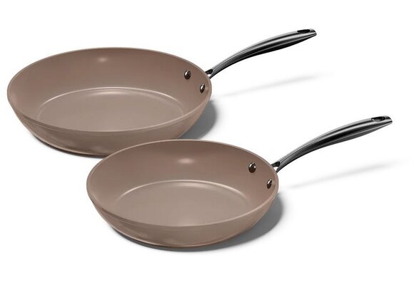 Cook and Pan Taupe of Mind 2-delige Koekenpannenset