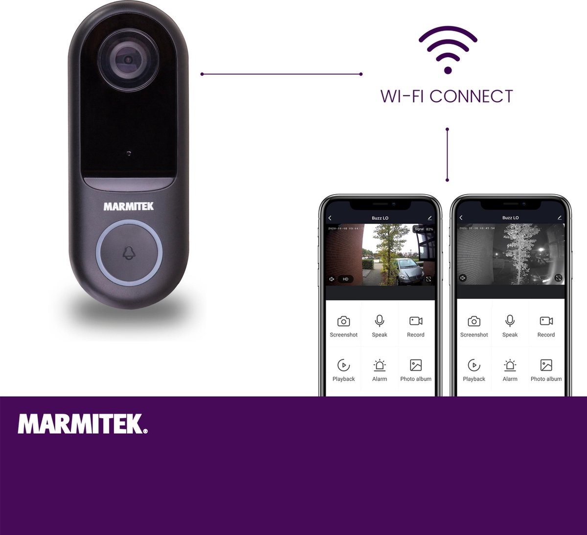 Marmitek Buzz LO + Bell ME Wit - Deurbel
